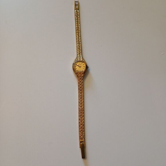 Vtg Oris Versailles Women's Gold Tonel Quartz Watch Shock Resistant 7126 Swiss - Picture 1 of 16
